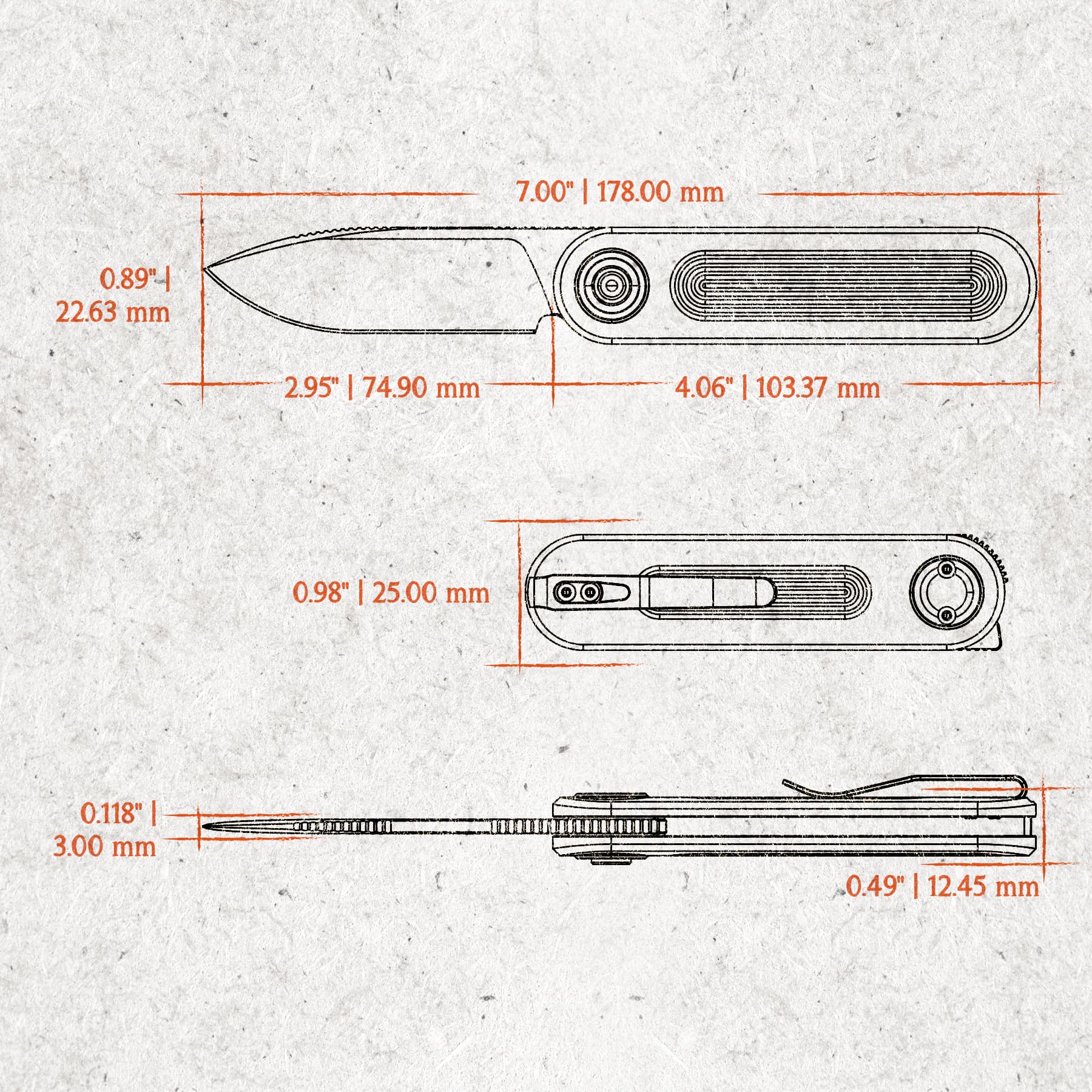 Corgi V 295 Folding Knife with Vanchor Lock - 2.95