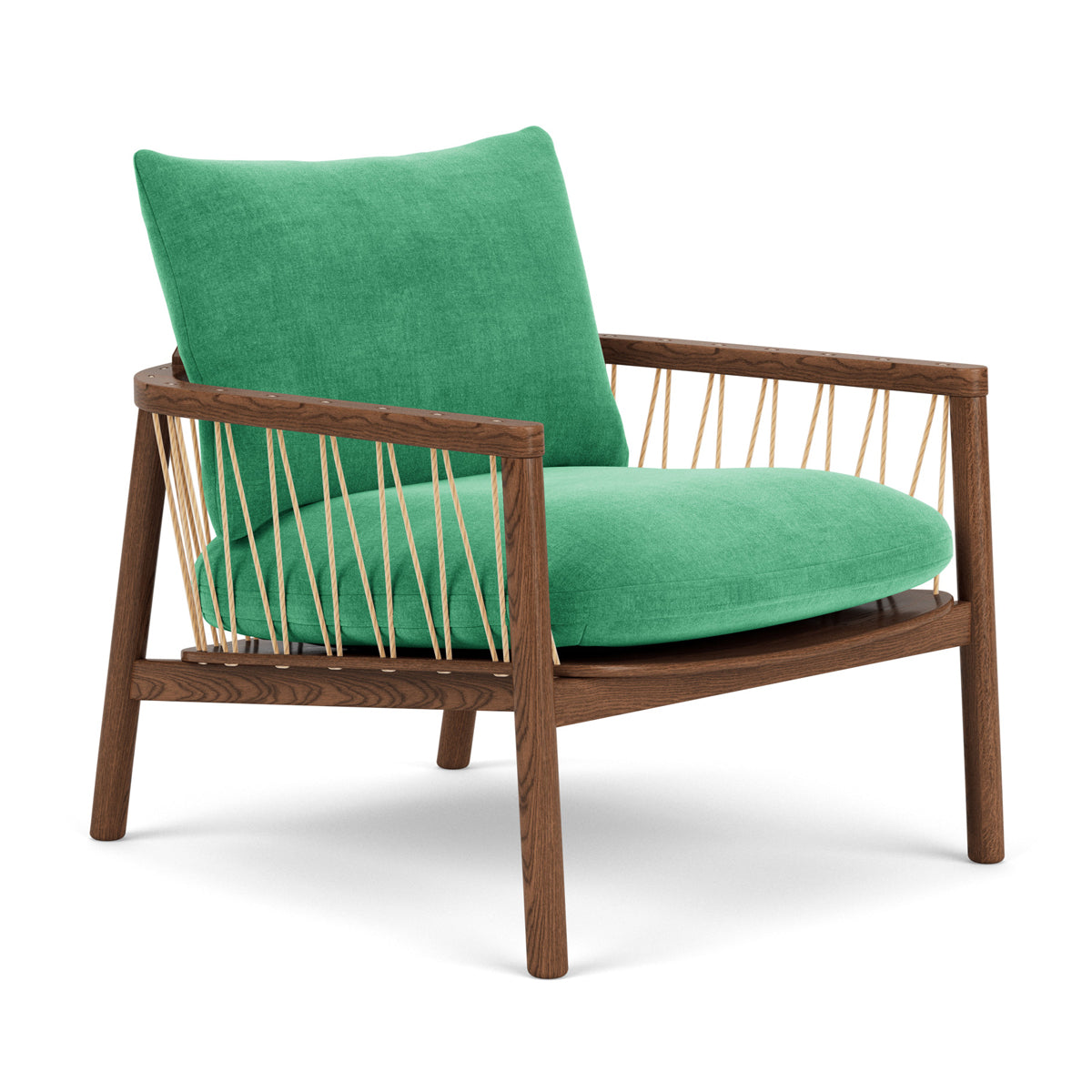 Enzo Fabric Armchair - Modern Upholstered Accent Chair for Living Room, Bedroom & Office - Comfortable Lounge Chair with Sturdy Wooden Legs - Perfect for Relaxing, Reading & Decorating