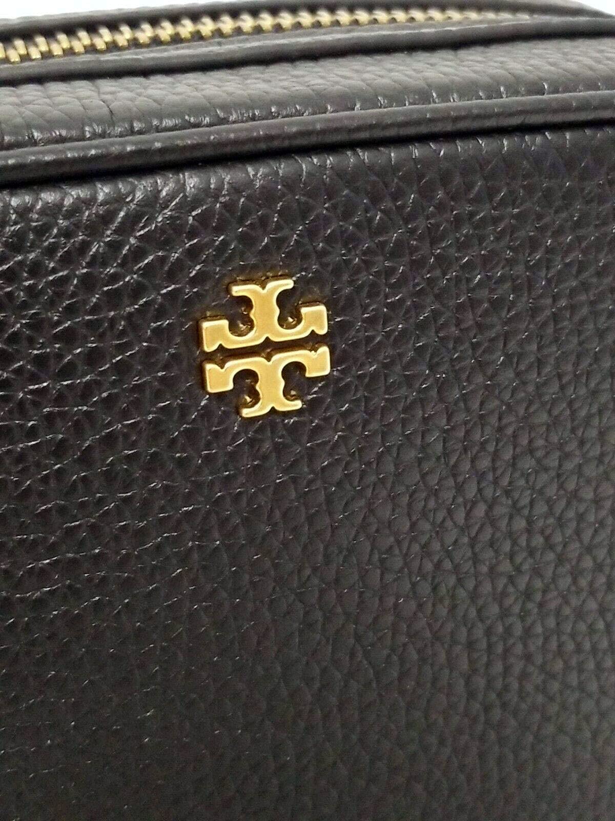 Tory Burch Women's Blake Mini Camera Bag - Small Crossbody Purse for Women, Genuine Leather, Black | Perfect for Everyday Use, Travel & Date Night