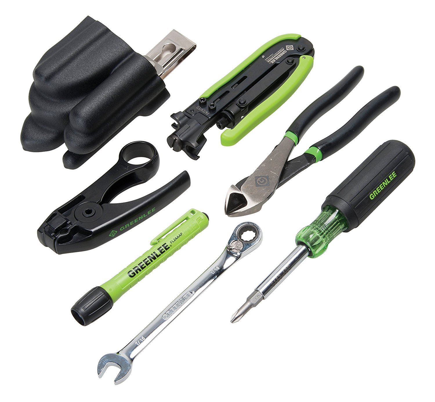 Greenlee 46601 Professional Coaxial Cable Tool Kit - Perfect for Cable TV, Satellite & Internet Installation & Repair