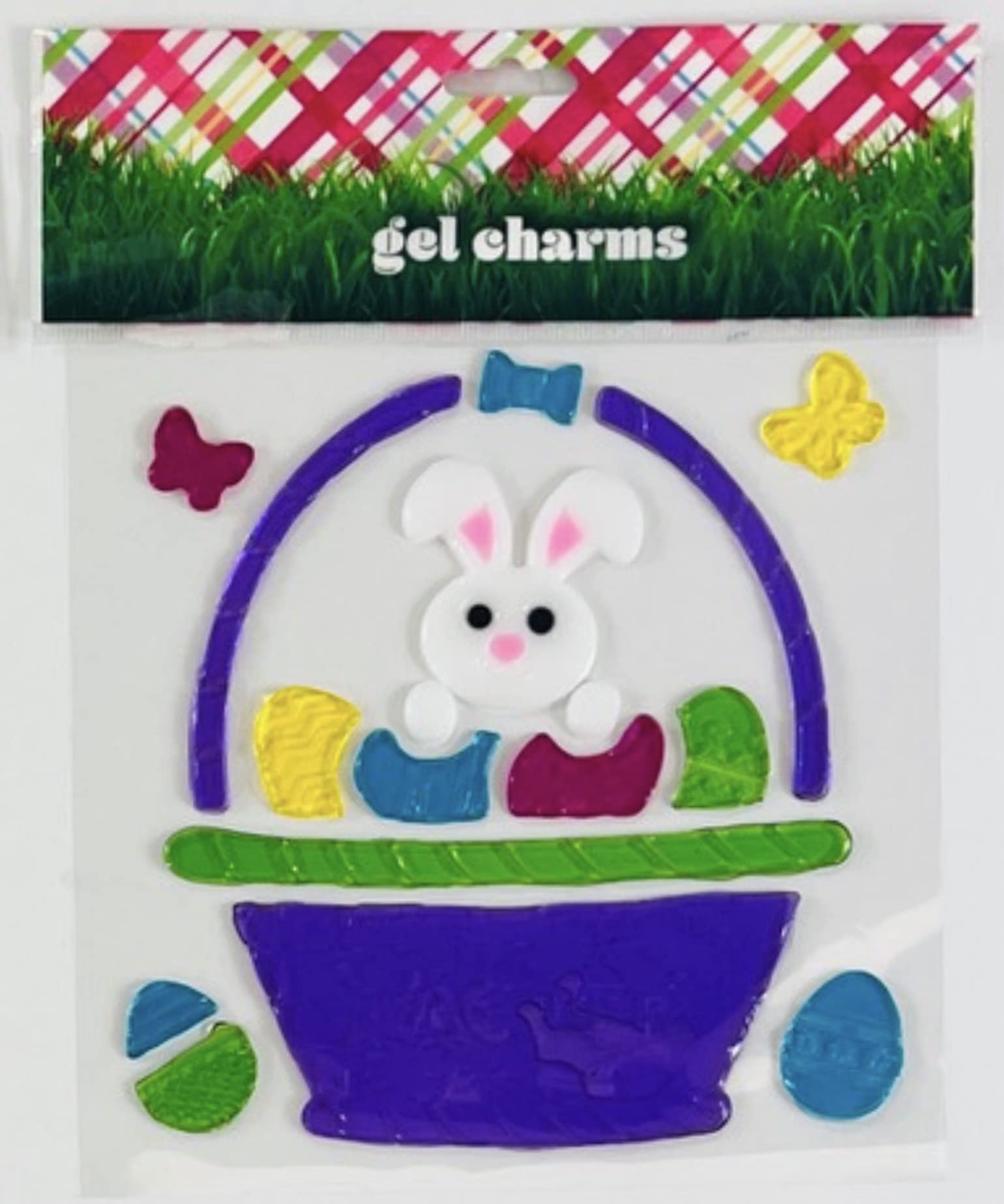 Easter Window Clings Decorations - 24-Pack Spring Stickers with Bunnies, Eggs, Flowers & Butterflies for Home, Office, Classroom - Fun Easter Party Decor & Kids Activities