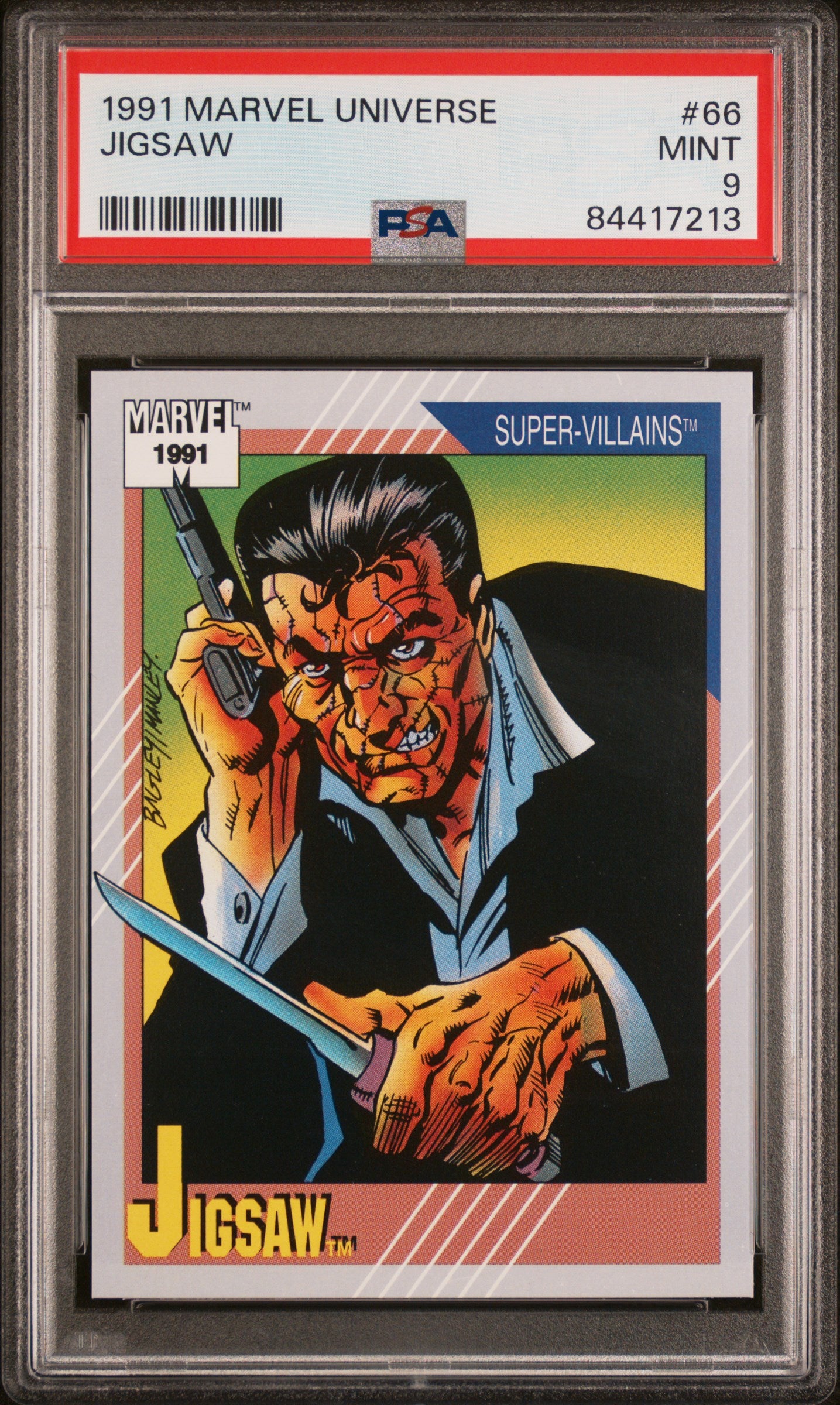 1991 MARVEL UNIVERSE JIGSAW #66 PSA 9 Graded Comic - Rare Collectible for Marvel Fans & Comic Book Collectors - Perfect for Display, Investment & Gifting