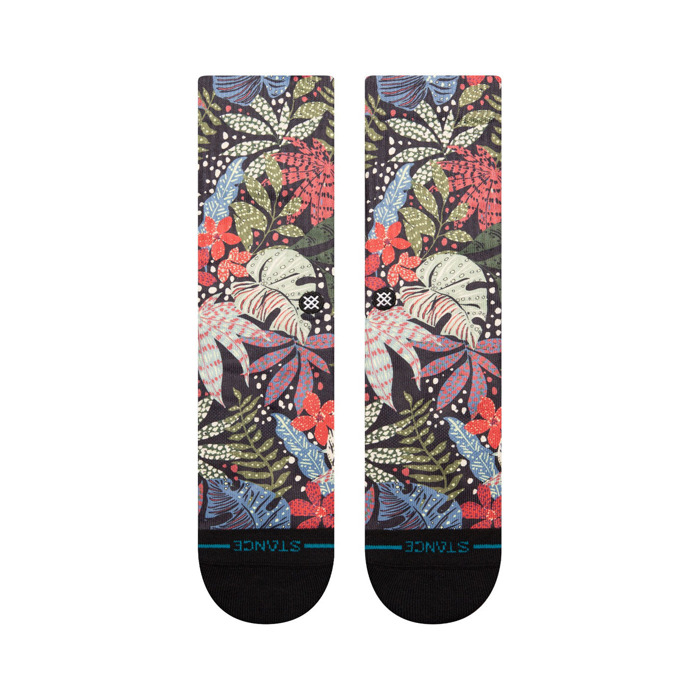 Premium Adult Crew Socks - Seacret Garden Multi-Pack (6 Pairs) - Soft Cotton Comfort Socks for Men & Women - Perfect for Work, Sports & Everyday Wear