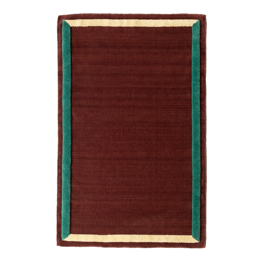 Framed AP13 AP14 Rug - Modern Handmade Area Rug for Living Room, Bedroom, and Office Decor - Perfect for Home and Office Interior Design