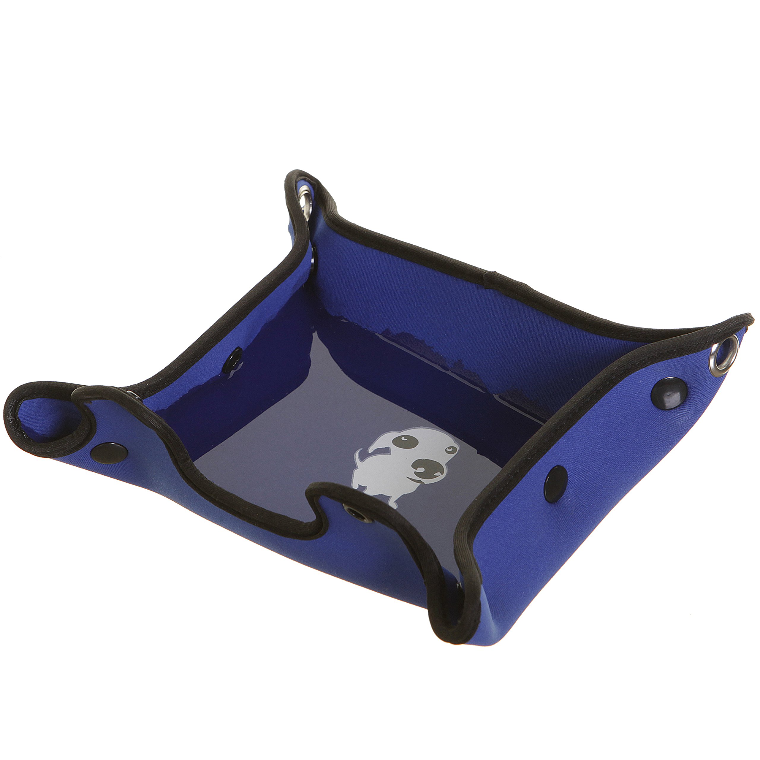 3 in 1 Collapsible Travel Water Bottle & Food Bowl for Dogs - Portable Pet Feeding Solution for Hiking, Camping & Outdoor Adventures - Blue