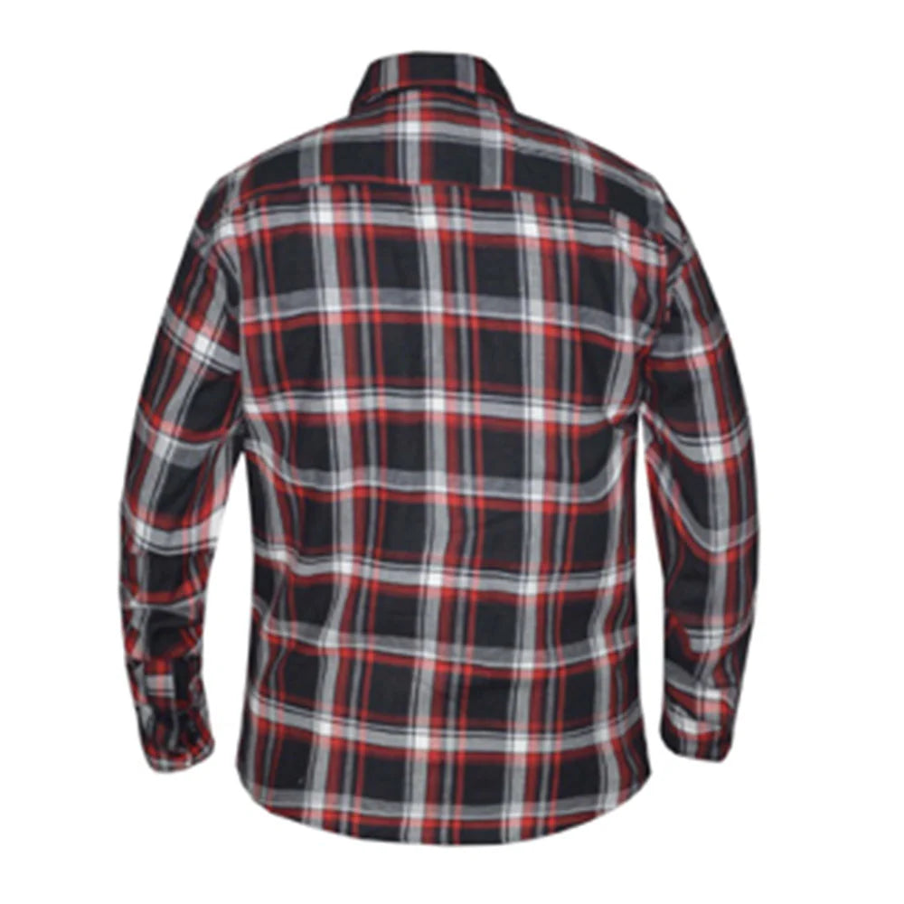 DERRINGER Men's Black and Red Flannel Shirt - Soft Plaid Long Sleeve Button Down for Casual Wear, Outdoor Activities & Fall Fashion