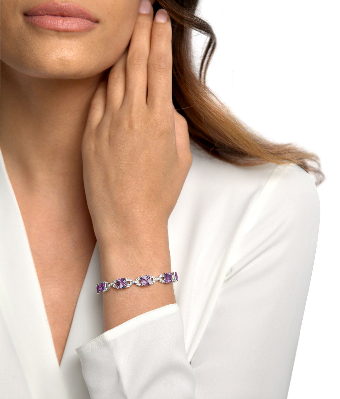 Exquisite Colorful Gemstone & Diamond Bracelet for Women - Elegant Fashion Jewelry Gift for Birthday, Anniversary & Special Occasions