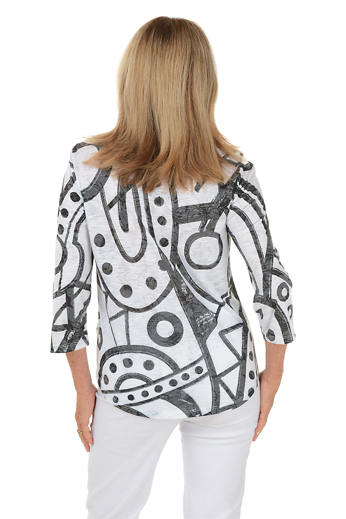 Cay Split Neck Button Front Blouse for Women - Elegant Casual & Office Wear - Perfect for Work, Dates & Everyday Outfits