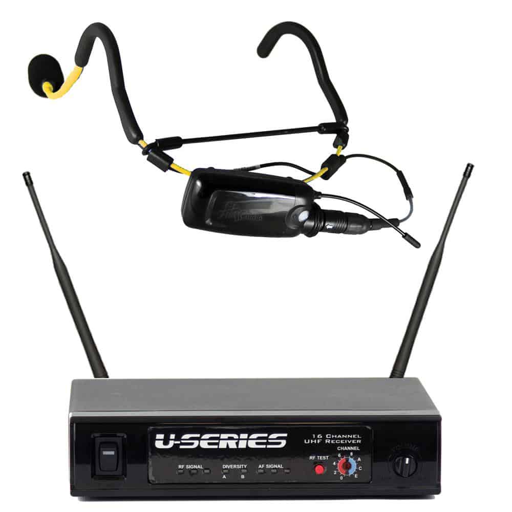 Fitness Audio U Series Mini TX EMic Wireless Microphone System - Perfect for Gym Instructors, Yoga Teachers & Online Fitness Coaches