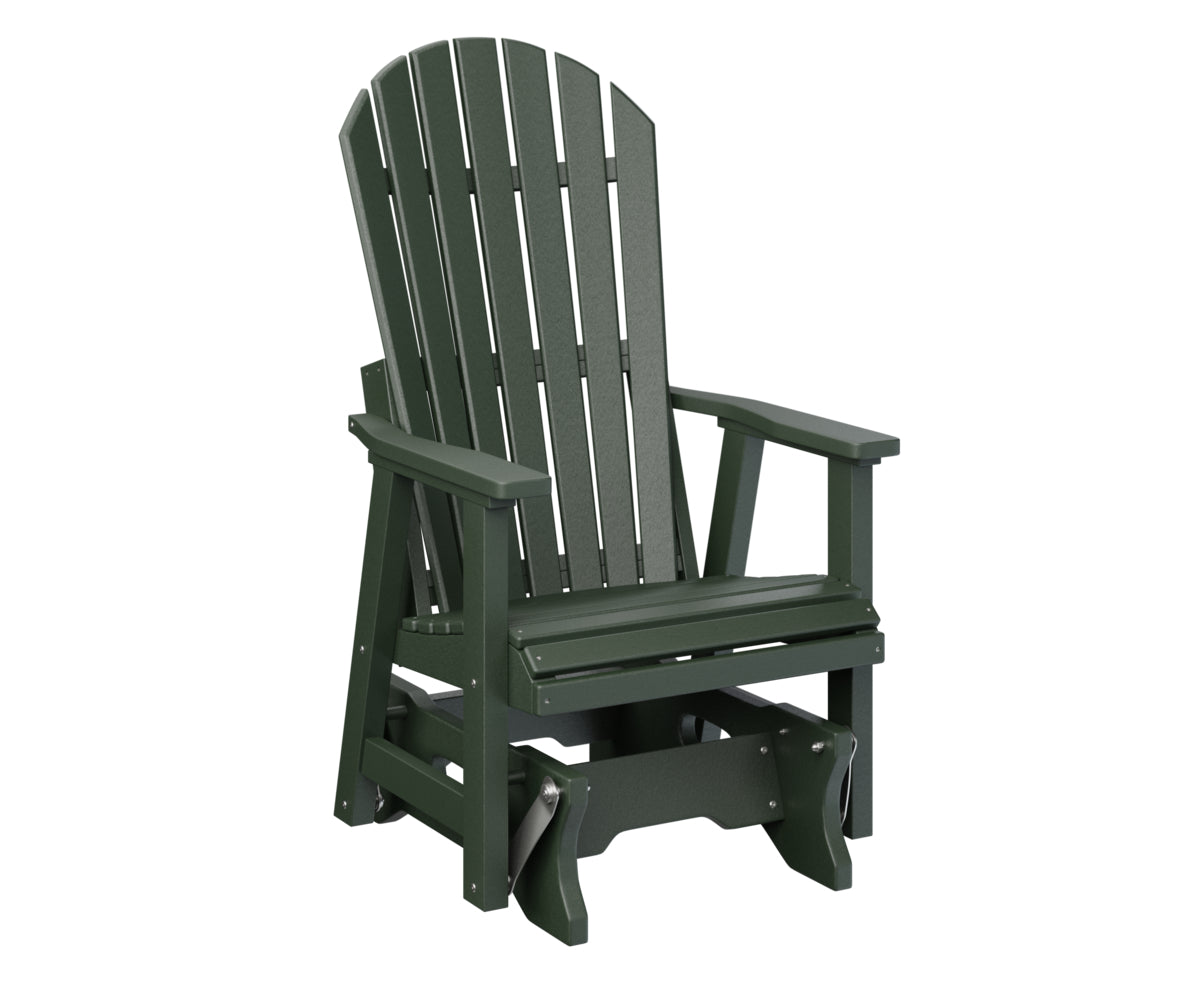 Berlin Gardens Comfo Back Single Glider - Outdoor Patio Rocking Chair with Ergonomic Support for Porch, Garden, or Deck Relaxation | Perfect for Reading, Lounging, and Enjoying Nature