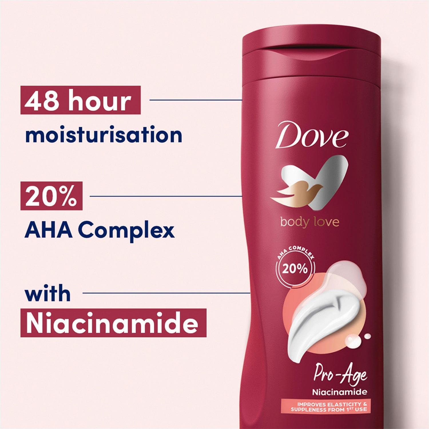 Dove Pro Age Nourishing Body Lotion for Mature Skin - 13.5 oz (400ml) Hydrating & Anti-Aging Moisturizer - Pack of 1 - Perfect for Daily Skincare Routine & Dry Skin Relief