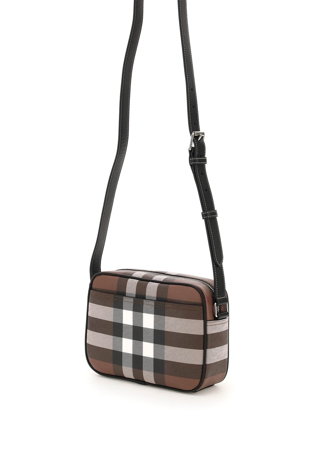 Burberry Check Fabric Crossbody Bag for Women | Luxury Designer Handbag | Perfect for Work, Travel & Everyday Use