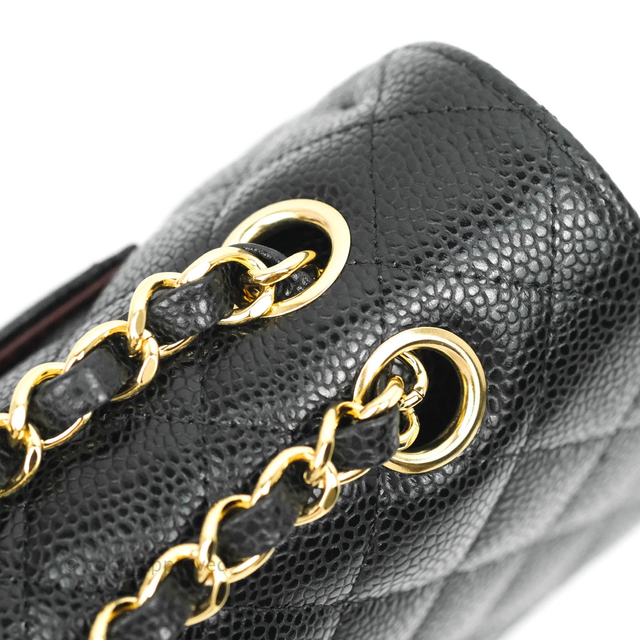 Chanel Classic Medium Double Flap Bag - Black Caviar Leather with Gold Hardware | Luxury Handbag for Women, Perfect for Work, Evening & Special Occasions