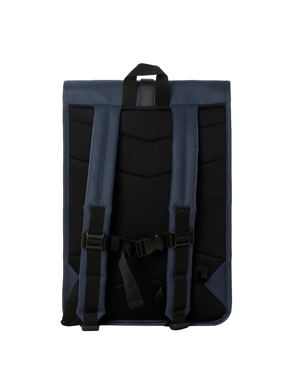 RAINS Roll Top Men's Backpack - Waterproof Travel Backpack for Commuting, Hiking & Outdoor Adventures - Black