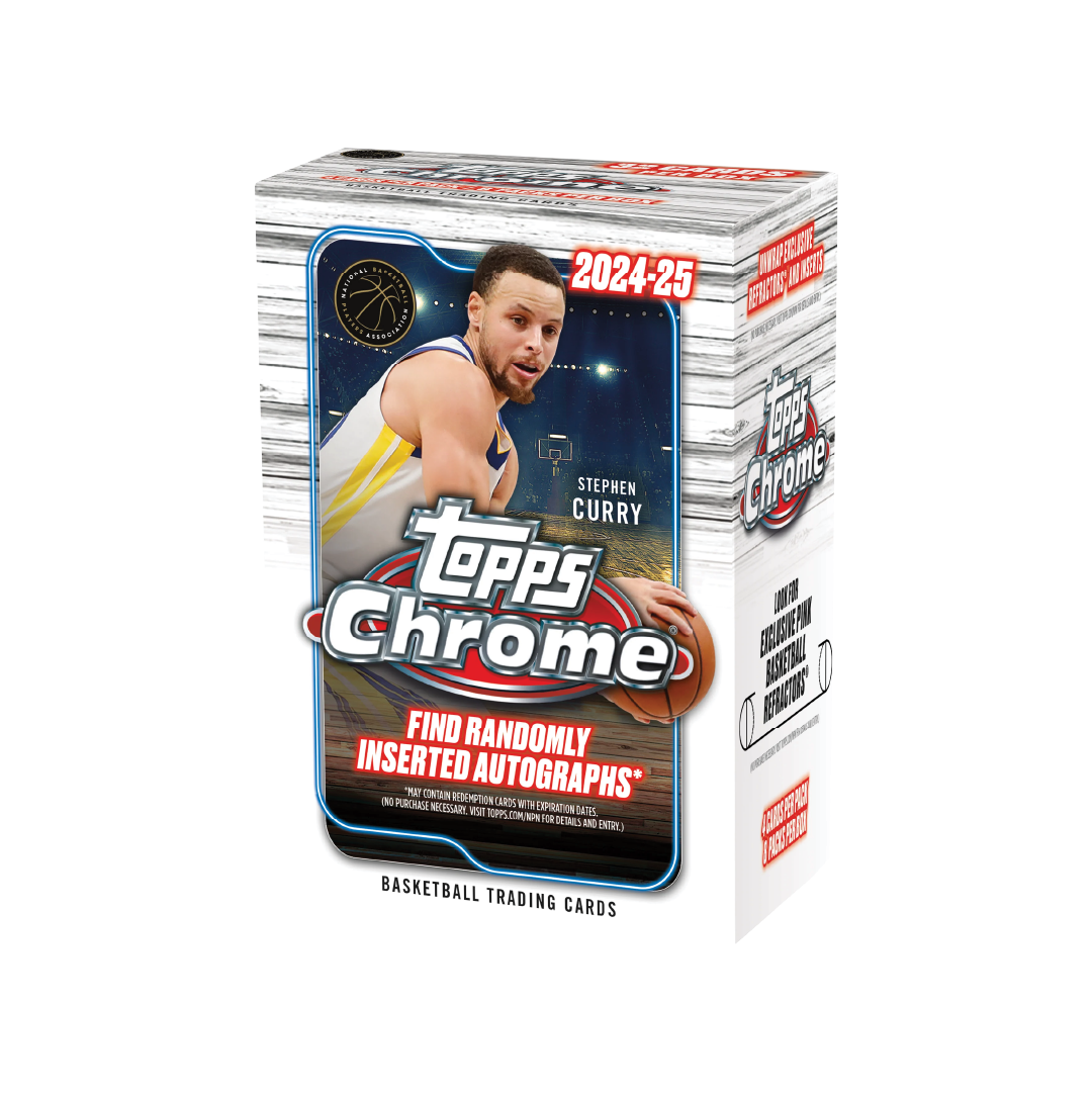 Topps Chrome Basketball 2024-25 Value Box - NBA Trading Cards Collection - Perfect for Collectors, Investors & Fantasy Sports Fans