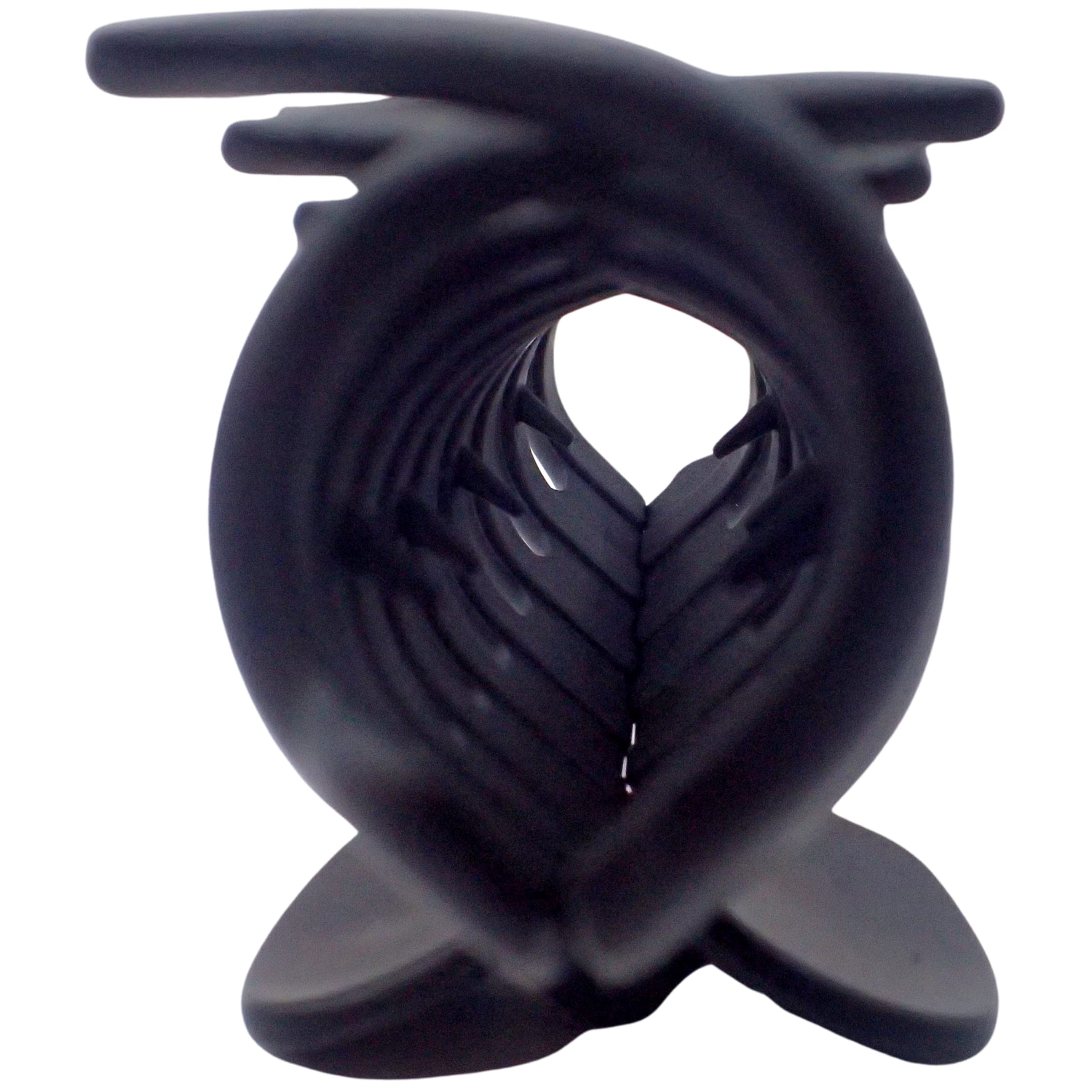 Topkids Sausage Hair Claw Clips for Women & Girls - Large Hair Styling Clips for Thick Hair, Non-Slip Hair Accessories (Black) - Perfect for School, Work, Parties & Everyday Hairstyles
