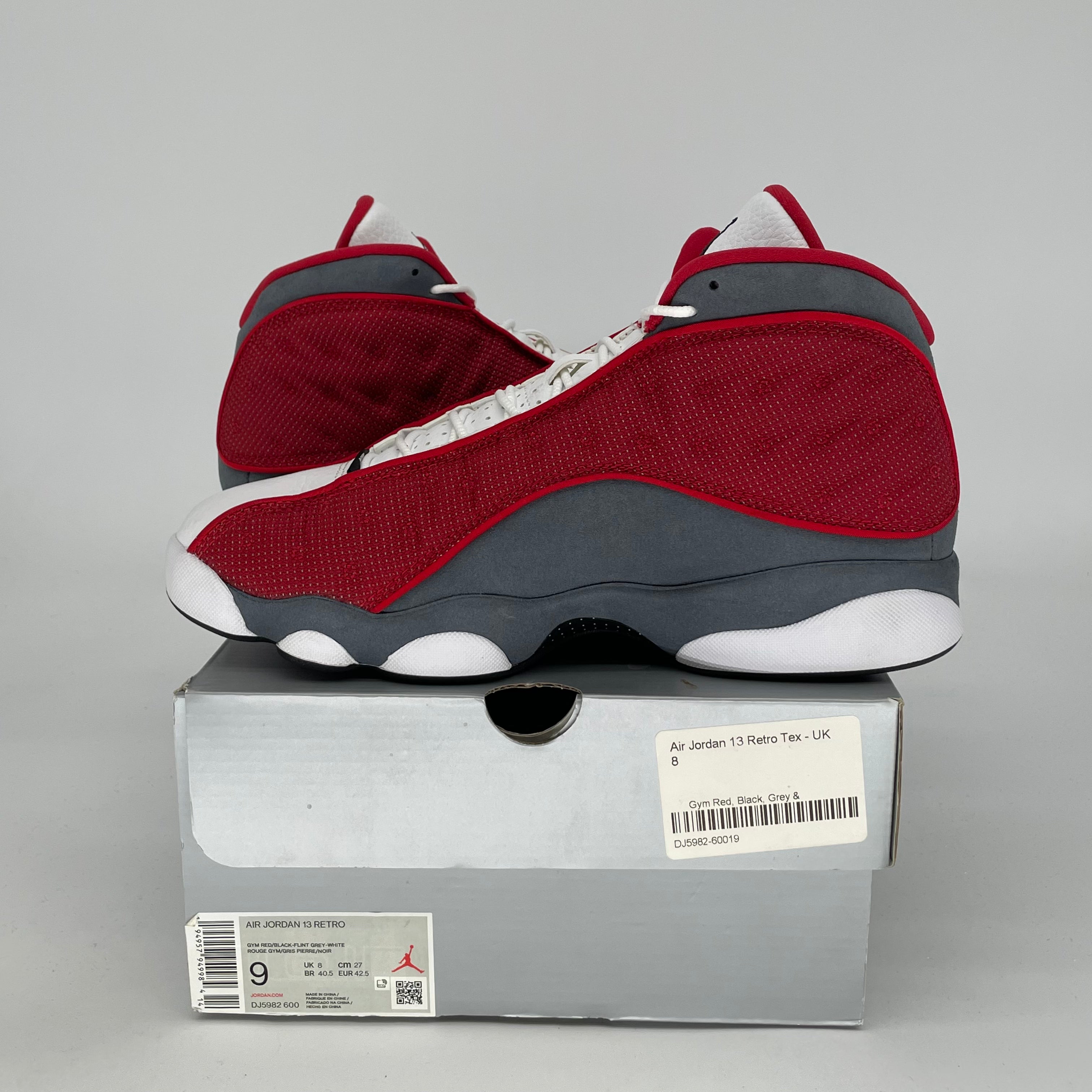AIR JORDAN 13 Retro Basketball Shoes - Red Flint Colorway - Men's Size 9/Women's Size 10.5 - Style Code DJ5982-600 | Perfect for Streetwear, Sneaker Collecting & Basketball Games