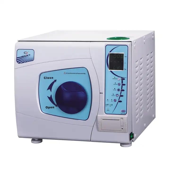 16L/18L/23L Class B Autoclave Sterilizer with LCD Display & Printer - Dry Heat Vacuum Steam Sterilization for Dental Clinics, Hospitals & Laboratories