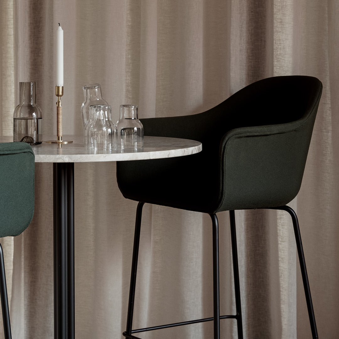 Round Harbour Column Bar Table with Star Base - Perfect for Kitchen Islands, Dining Rooms & Outdoor Entertaining