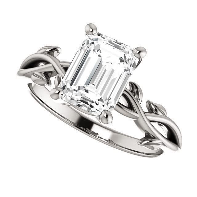 2 CT Emerald Cut Moissanite Engagement Ring Set for Women - VVS1 Colorless Wedding Bridal Ring Set, Diamond Alternative Promise Ring for Her - Perfect for Proposals, Anniversaries & Special Occasions