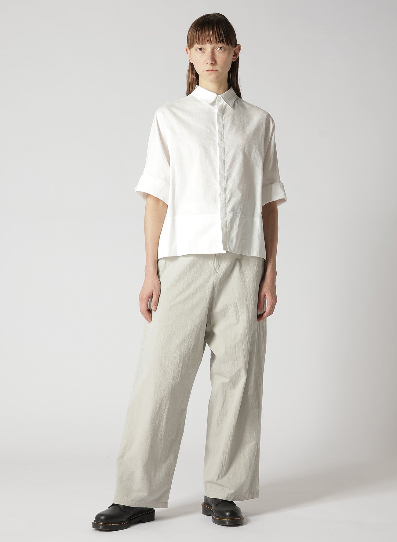Premium Cotton Chambray High Waist Pants for Women - Comfortable & Stylish Casual Trousers for Work, Travel & Everyday Wear