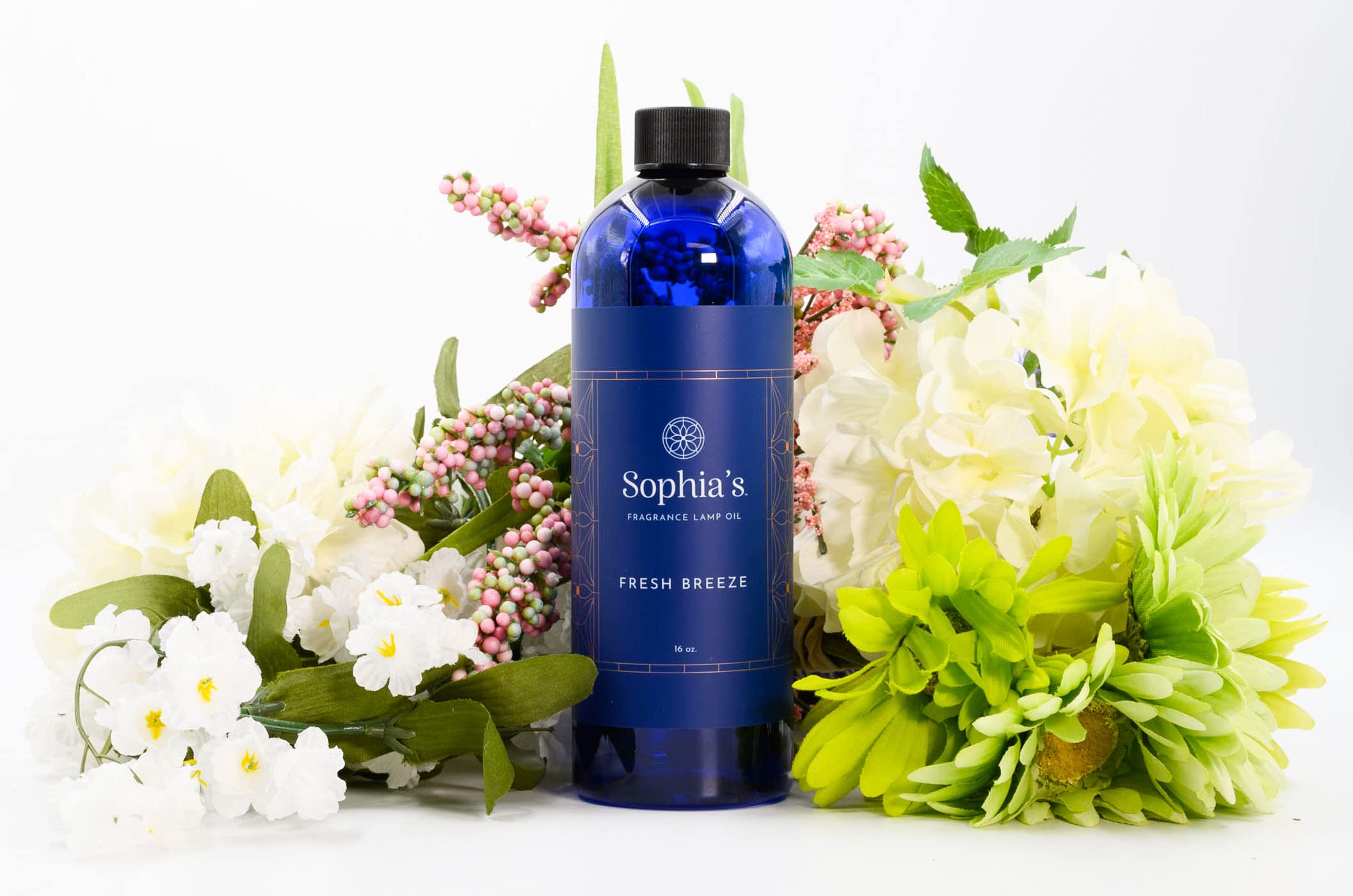 Sophia's Fresh Breeze Catalytic Lamp Oil Refills - 16oz USA-Made Scented Oil for Effusion & Redolere Fragrance Lamps | Perfect for Home Aromatherapy, Relaxation & Creating Cozy Atmosphere