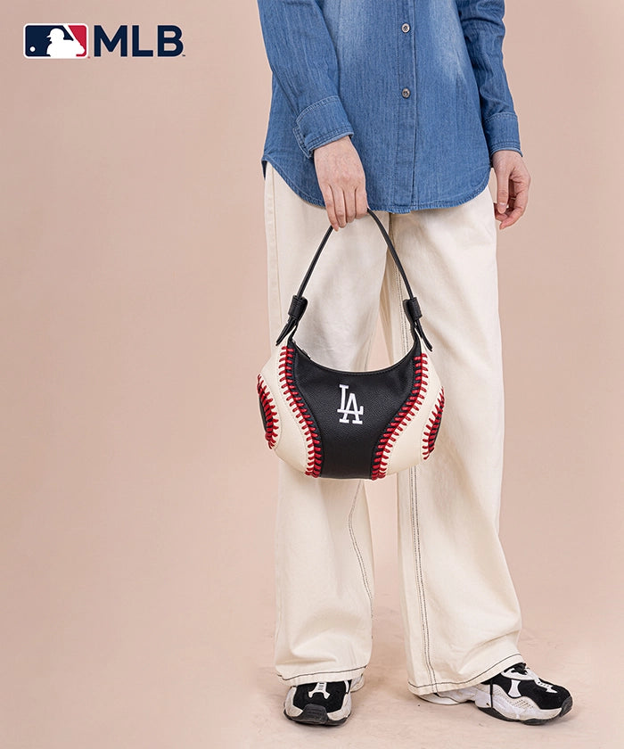 MLB Los Angeles Dodgers Crossbody Hobo Bag for Women - Stylish Shoulder Purse for Baseball Games, Travel & Daily Use
