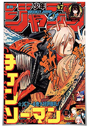 Chainsaw Man Anime Poster - Japanese Manga Wall Art Print, Canvas Painting, Nordic Style Decor (12x18 Inch Unframed) for Living Room, Bedroom & Office