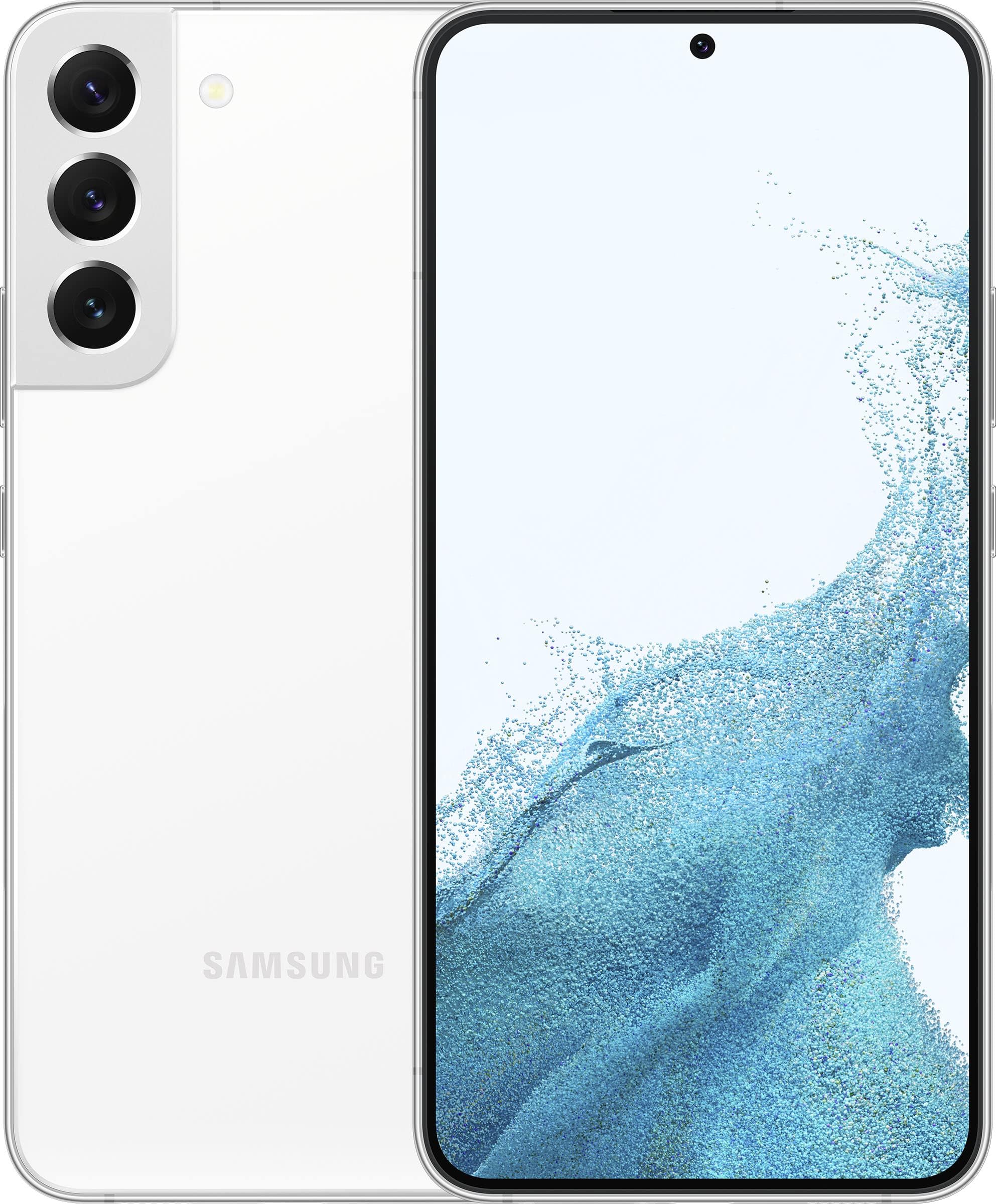 SAMSUNG Galaxy S22+ Plus 5G Unlocked Smartphone - US Version 256GB Phantom White (Renewed) | Premium Android Phone for Work, Gaming & Photography