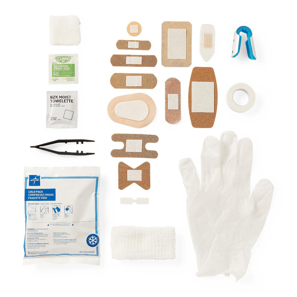 CURAD 175-Piece Complete First Aid Kit for Home, Car, Office & Emergency Preparedness – Compact Medical Supplies for Cuts, Burns & Injuries