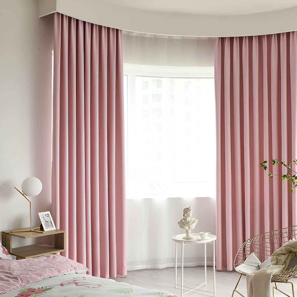 Jaliyah Solid Blackout Curtains for Bedroom - Custom Room Darkening Window Drapes for Better Sleep & Privacy - Thermal Insulated Noise Reducing Curtain Panels for Living Room, Nursery & Home Theater