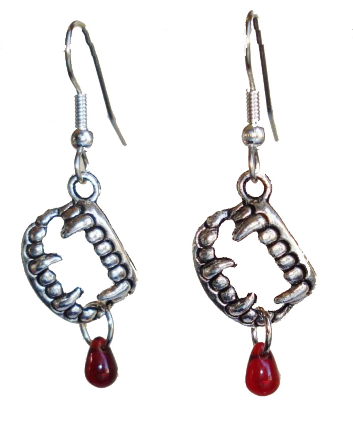 Gothic Vampire Fang Earrings for Halloween & Cosplay