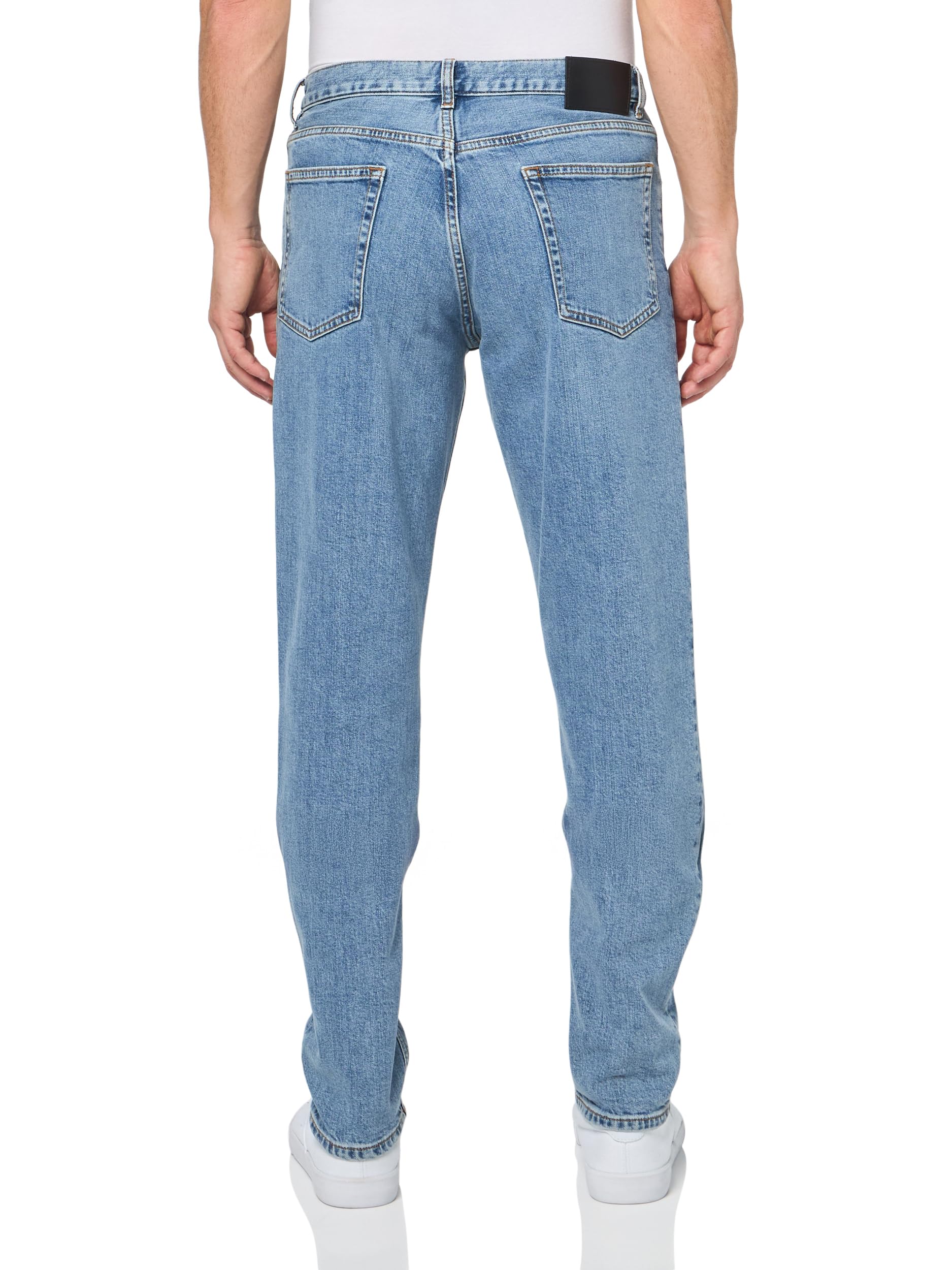 Theory Men's Borough Jeans - Slim Fit Stretch Denim Pants in Beryl Blue | Comfortable & Stylish for Casual Wear, Office & Night Out