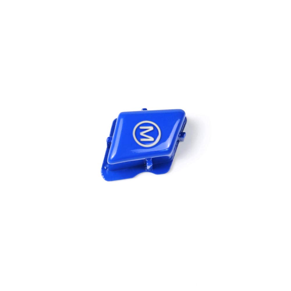 ihreesy Steering Wheel M Mode Button Cover for BMW 3 Series M3 E90 E92 E93 2007-2013 - Blue Auto Interior Upgrade