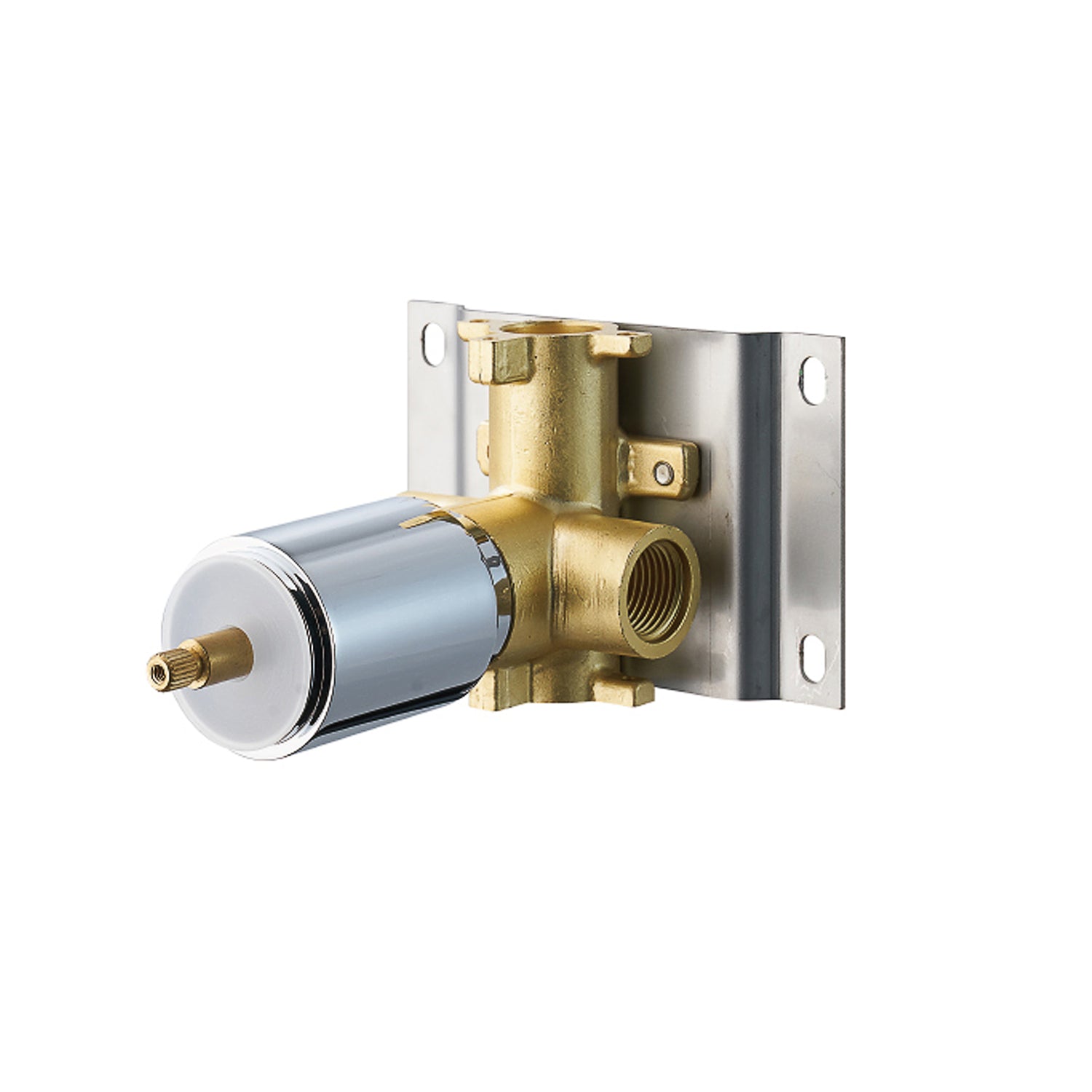 Dax Concealed Single Function Diverter Valve - Chrome Finish (Model DAX 1053 CR) for Bathroom & Shower Plumbing Installation