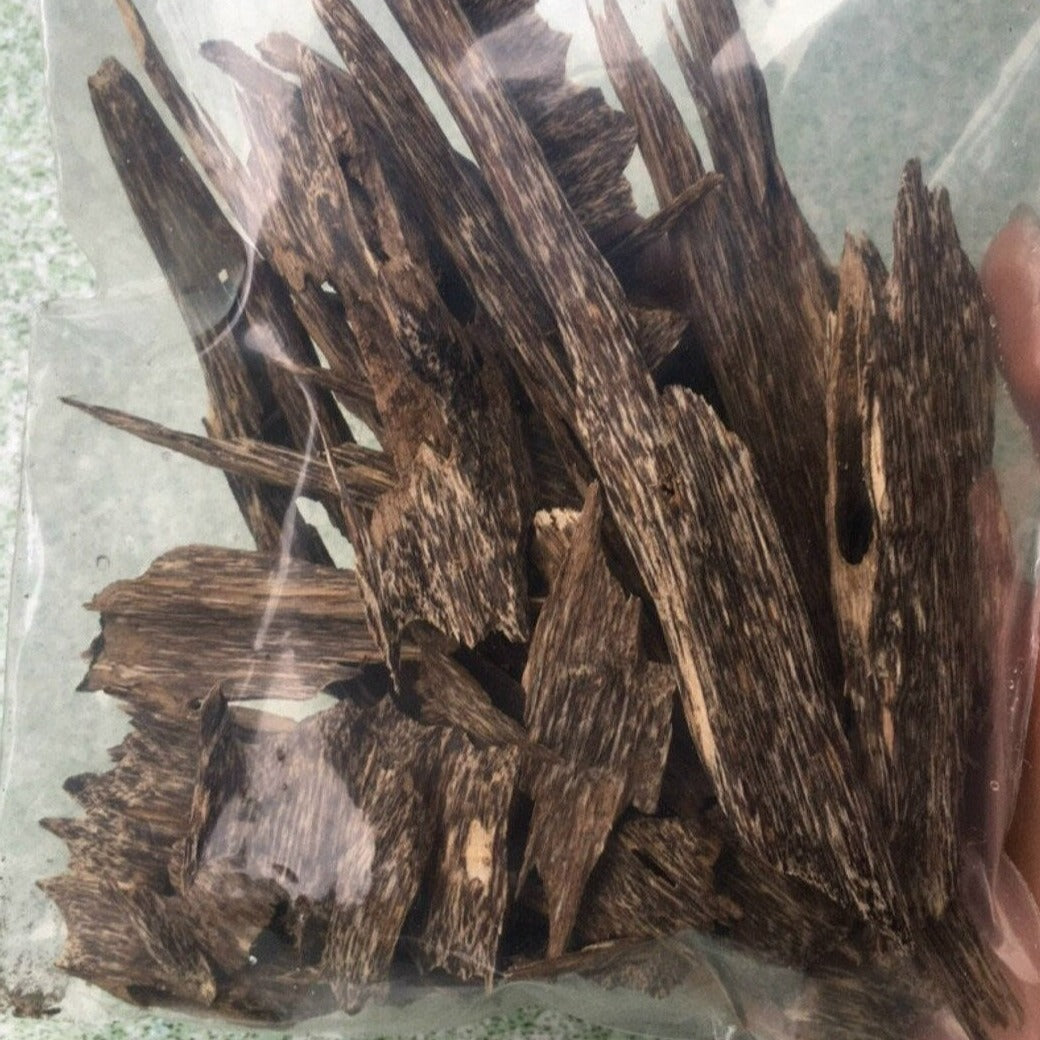 Premium Grade A++ Wild Agarwood Chips - 100% Natural Aloeswood Incense from Quang Nam, Vietnam (50g) | Relaxation, Meditation & Aromatherapy | Perfect for Home, Yoga & Spiritual Ceremonies