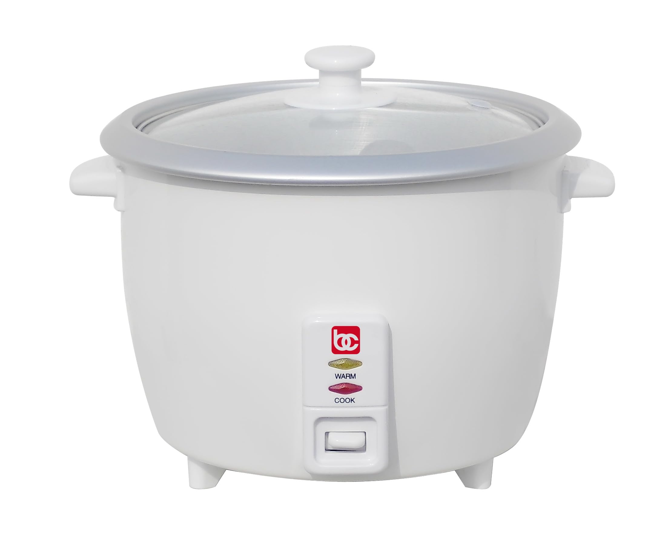 Bene Casa 12-Cup Rice Cooker with Glass Lid - Nonstick Aluminum Inner Pot & 12-Hour Keep Warm - Perfect for Family Meals, Meal Prep, and Dorm Cooking (6 Cups Uncooked Rice Capacity)