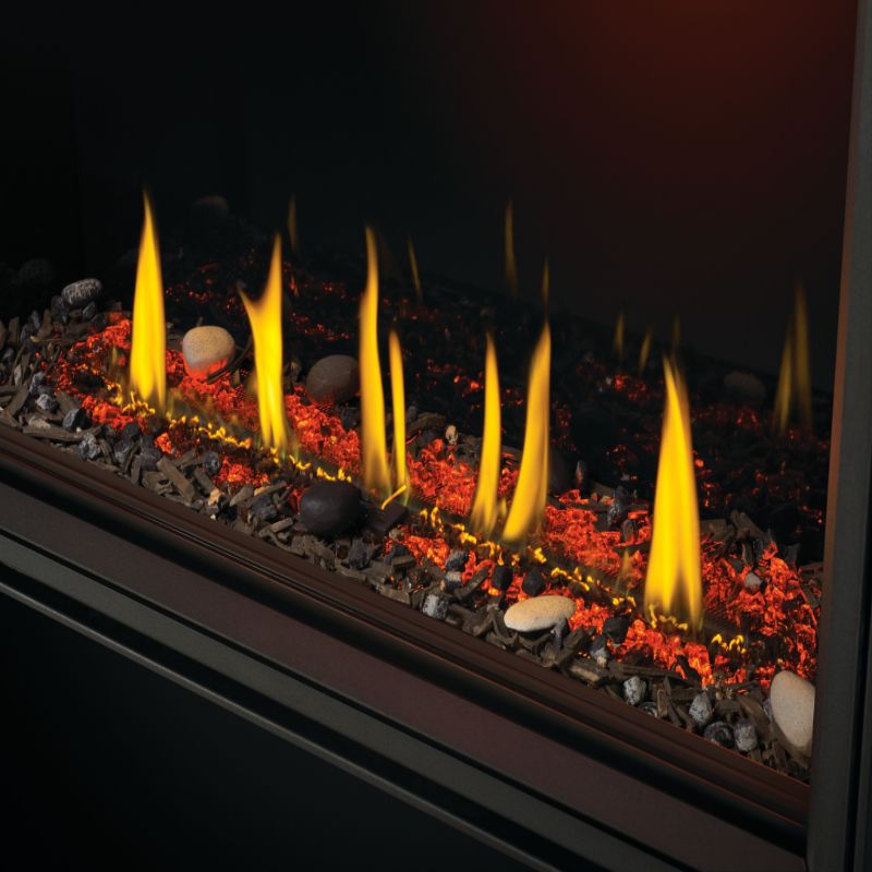 Napoleon TLV62N Tall Vector 62 Linear Direct Vent Gas Fireplace - Modern Heating for Living Rooms & Patios