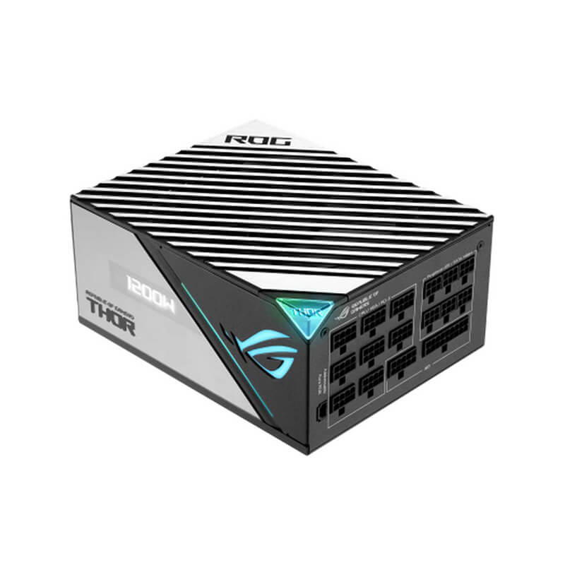 ASUS ROG THOR 1200W Platinum II Power Supply - 80 Plus Platinum Certified, Fully Modular, 120mm PWM Fan, Aura Sync RGB | Perfect for High-End Gaming PCs & Workstations
