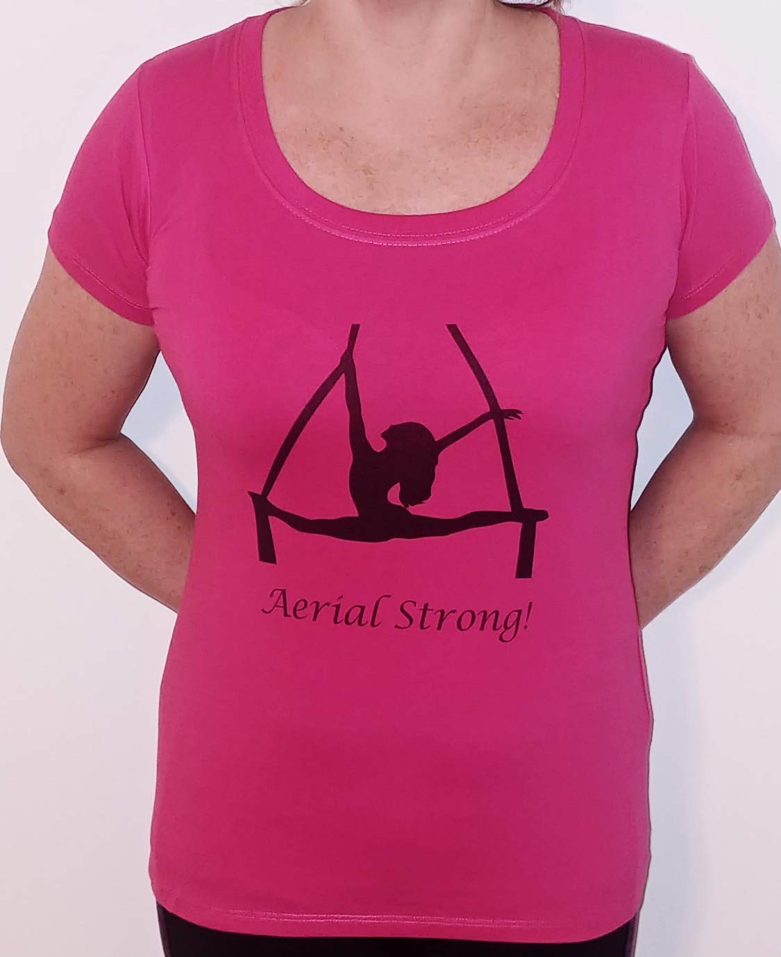 Aerial Silks T-Shirt - Aerial Strong! - Perfect for Aerial Yoga, Circus Training & Fitness Enthusiasts