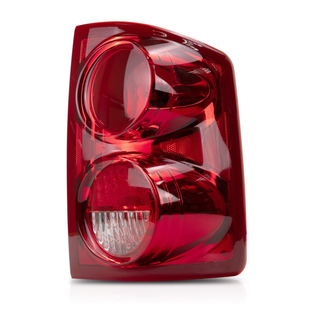 2006-2010 Dodge Dakota Passenger Side Tail Light Assembly - DOT Certified Replacement for CH2819104 & 55077604AD with Bulbs Included | Perfect for Night Driving & Enhanced Vehicle Safety