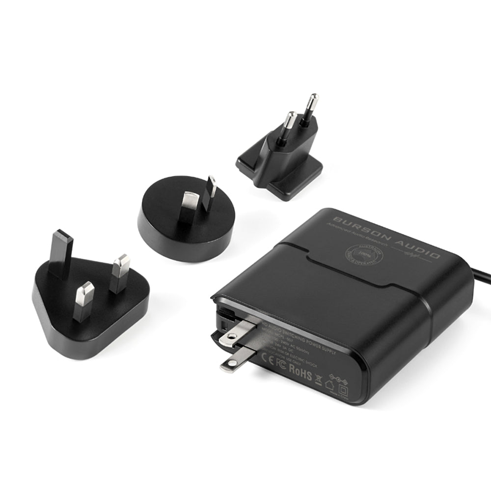 Burson Audio Super Charger 3A Low Noise Power Supply - Premium Linear Power Adapter for DACs, Headphone Amps & Audio Equipment - Perfect for Home Studio & Hi-Fi Listening