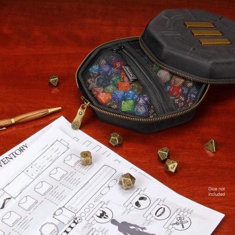 Premium Black Tabletop Dice Tray & Storage Case - Perfect for RPG Games, D&D, Board Games & Travel Accessories