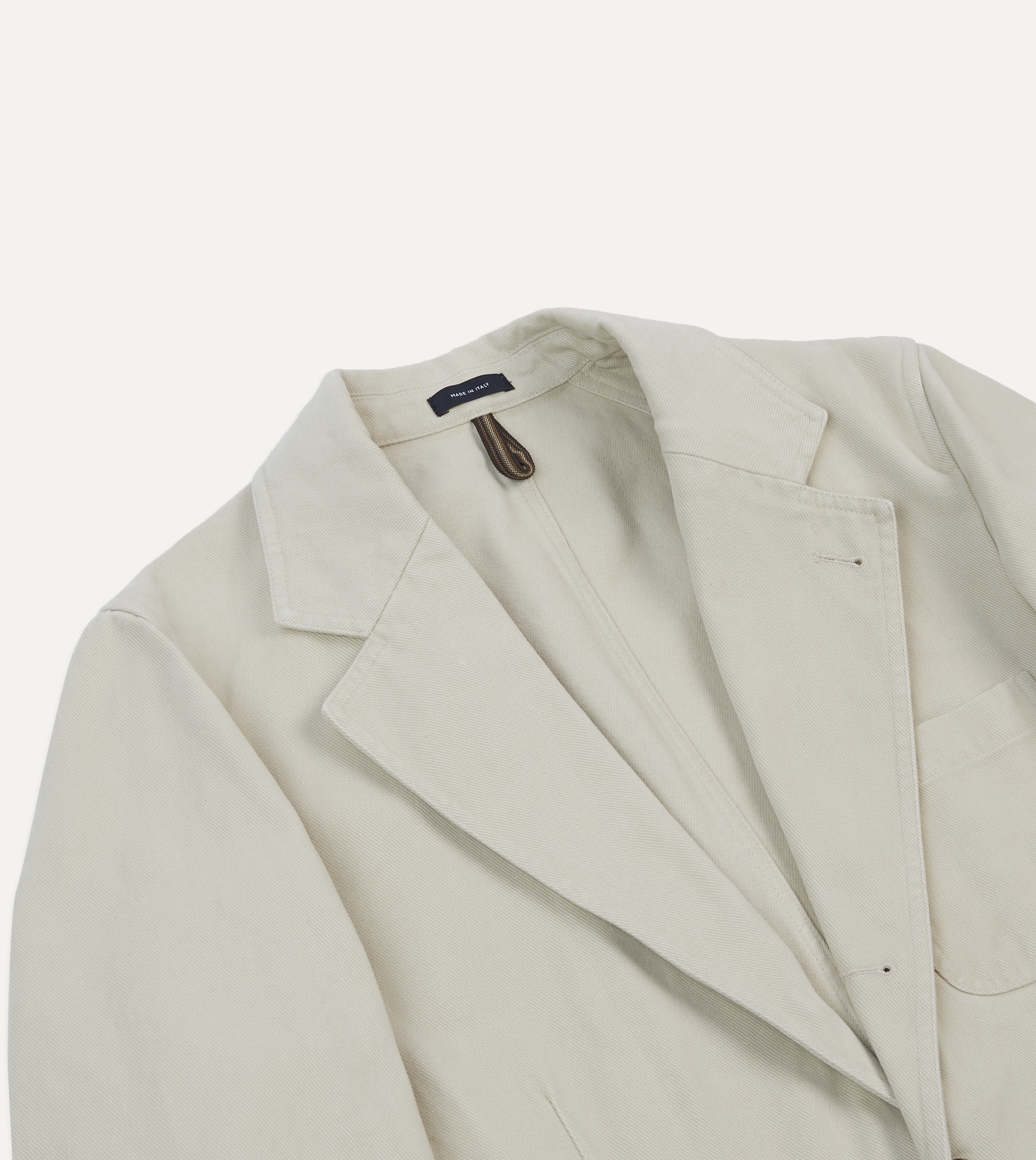 Ecru Heavy Cotton Twill Games Blazer Mk. I - Premium Men's Casual Jacket for Golf, Tennis & Outdoor Sports