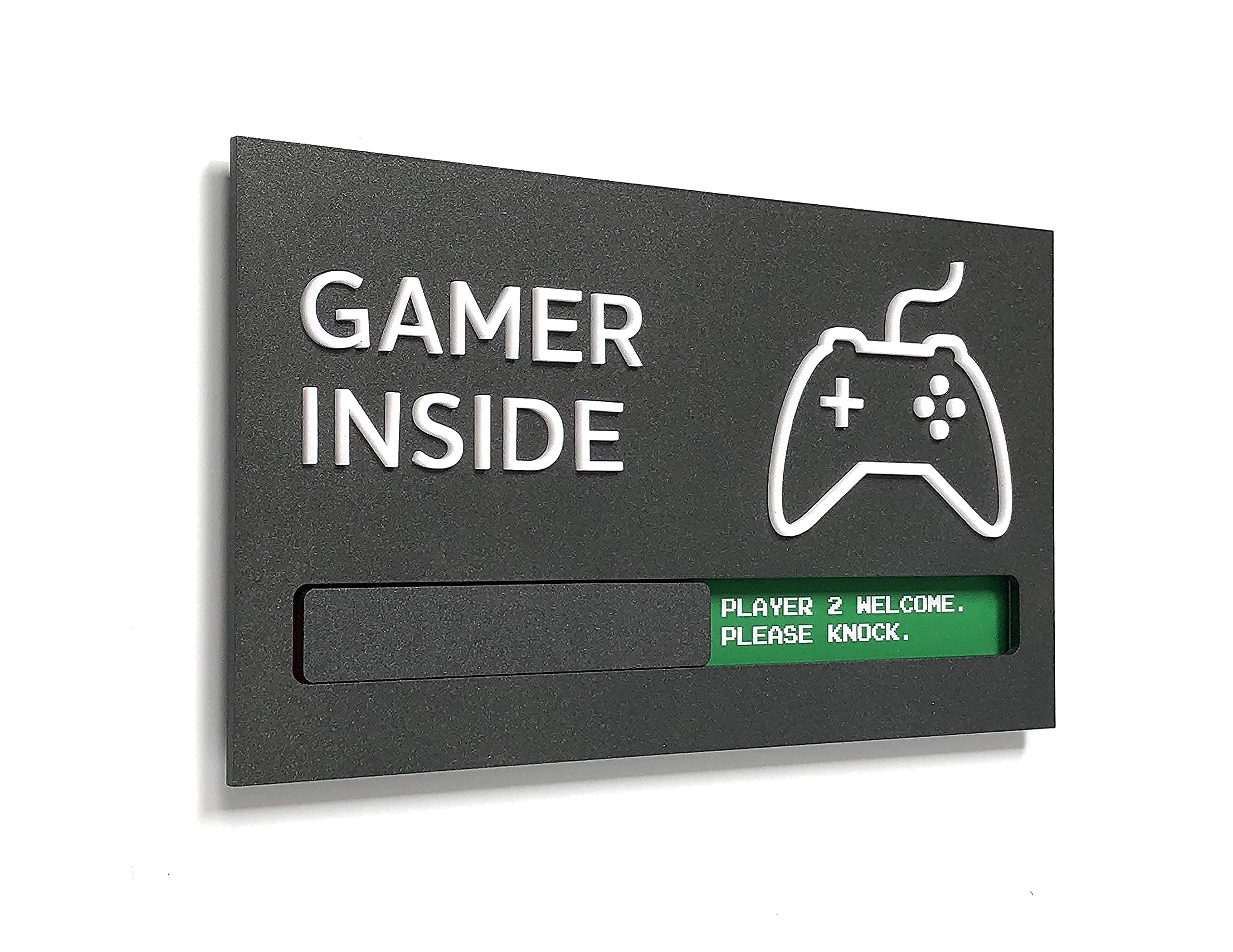 Kubik Letters Game Room Sign - Stylish Gaming Room Decor for Boys & Teens - Perfect Video Game Themed Wall Art - Unique Gamer Gifts for Birthday & Holidays - Ideal for Bedroom, Man Cave, or Game Lounge Decor