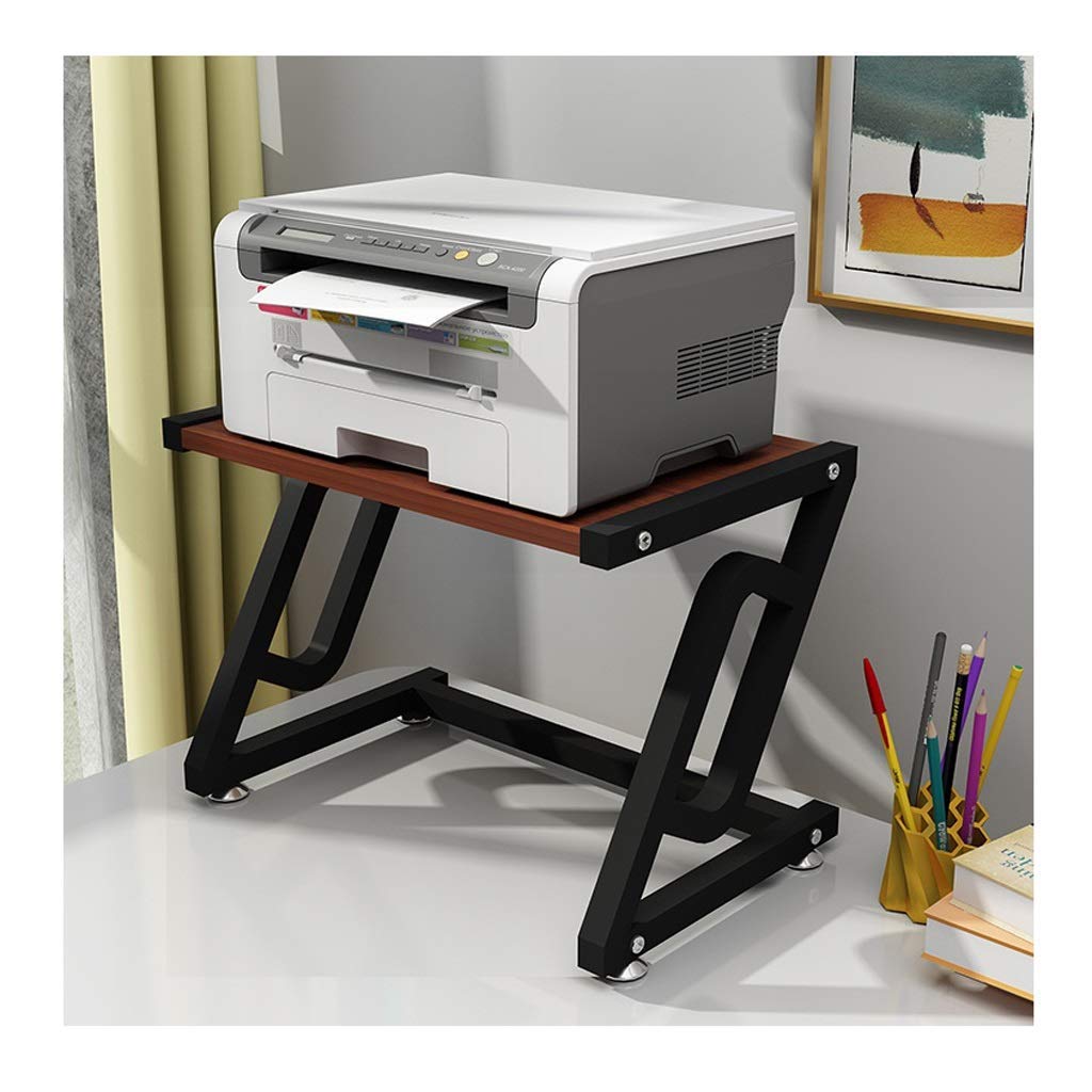 GAXQFEI Printer Stand - Modern Minimalist Multi-Layer Shelf with Double Storage | Space-Saving Home & Office Organizer for Printers, Paper & Supplies (45×28×32cm) | Perfect for Small Workspaces & Home Offices