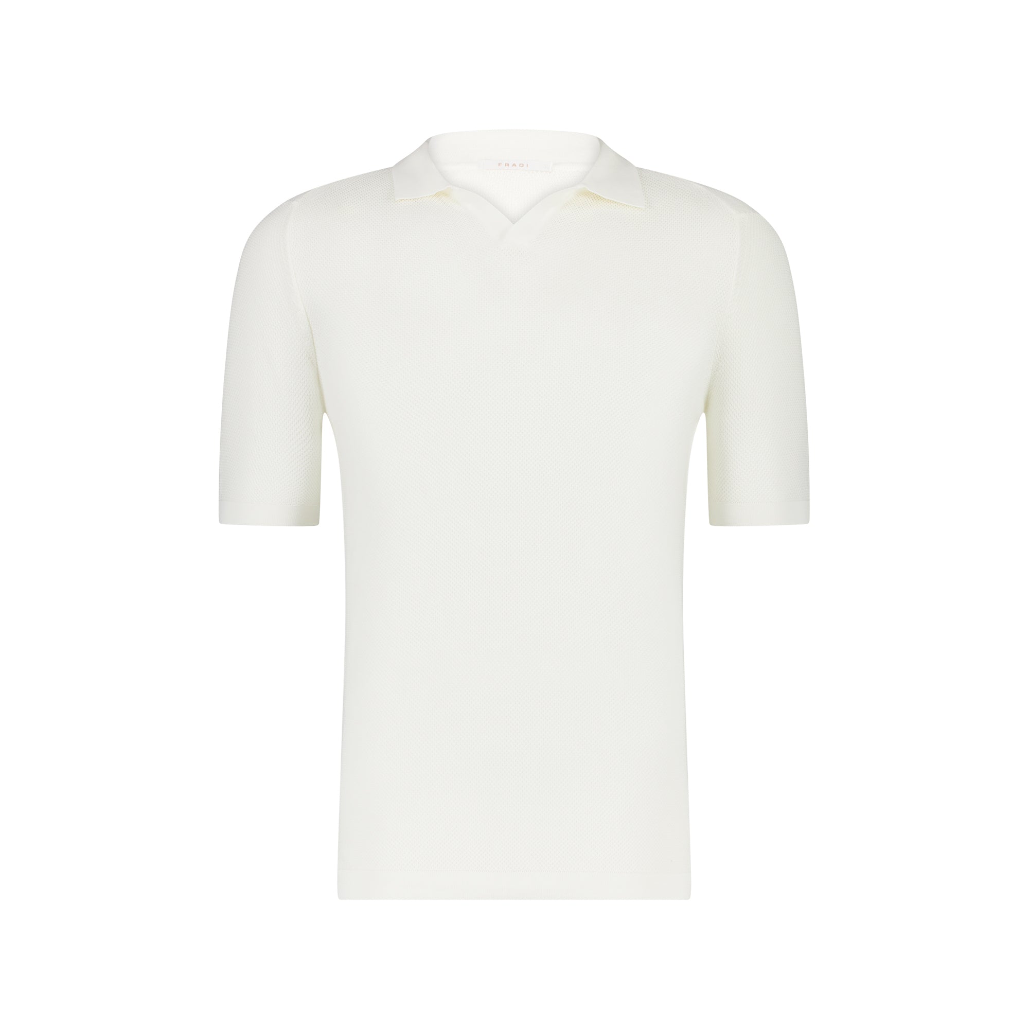 FRADI Men's Classic Short Sleeve Polo Shirt - Breathable Cotton, Slim Fit Casual Top (White) | Perfect for Office, Golf, and Summer Outings