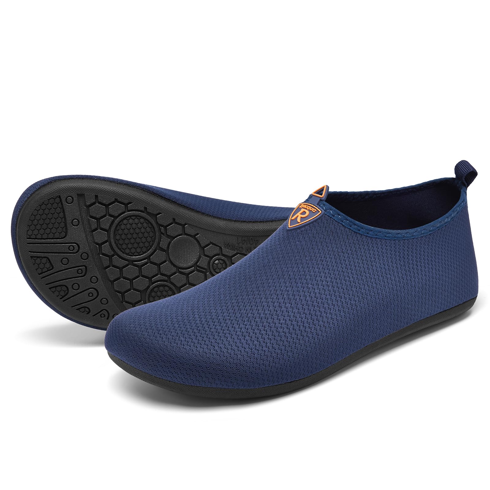 Racqua Men & Women Water Shoes - Barefoot Quick-Dry Aqua Socks for Beach, Swimming, Yoga & Outdoor Activities | Lightweight & Comfortable for Water Sports & Fitness