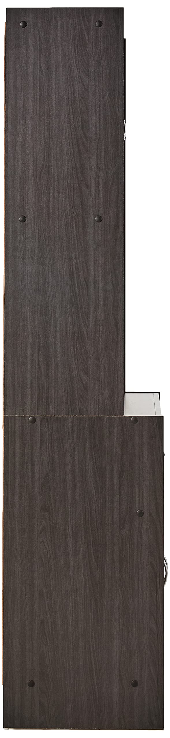 Hodedah Black Beech China Cabinet - Elegant Display Storage for Dining Room, Kitchen, or Living Room - Perfect for Showcasing Fine China, Glassware, and Collectibles