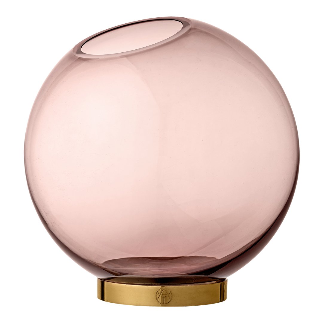 Globe Vase with Stand - Set of 4 - Decorative Glass Vase for Home, Office, Wedding Centerpiece, and Gift Giving